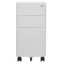 Mobiler Aktenschrank aus hellgrauem Stahl 30x45x59 cm von vidaXL, Aktenschränke - Ref: Foro24-335983, Preis: 129,55 €, Rabatt: %