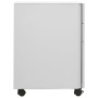 Mobiler Aktenschrank aus hellgrauem Stahl 30x45x59 cm von vidaXL, Aktenschränke - Ref: Foro24-335983, Preis: 129,55 €, Rabatt: %