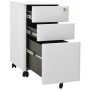 Mobiler Aktenschrank aus hellgrauem Stahl 30x45x59 cm von vidaXL, Aktenschränke - Ref: Foro24-335983, Preis: 129,55 €, Rabatt: %