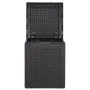 90L PP Garten-Aufbewahrungsbox aus schwarzem Rattan von vidaXL, Aufbewahrungsboxen für den Außenbereich - Ref: Foro24-151227,...