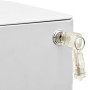 Mobiler Aktenschrank aus hellgrauem Stahl 30x45x59 cm von vidaXL, Aktenschränke - Ref: Foro24-335983, Preis: 129,55 €, Rabatt: %