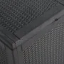 90L PP Garten-Aufbewahrungsbox aus schwarzem Rattan von vidaXL, Aufbewahrungsboxen für den Außenbereich - Ref: Foro24-151227,...