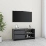 Mueble para TV de madera maciza de pino gris 80x31x39 cm en Muebles TV | Comprar online en Foro24