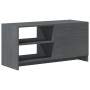 Mueble para TV de madera maciza de pino gris 80x31x39 cm en Muebles TV | Comprar online en Foro24
