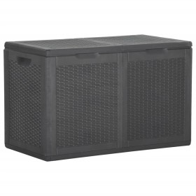 Garden storage box 180 L PP rattan black by vidaXL, Outdoor storage boxes - Ref: Foro24-151228, Price: 82,73 €, Discount: %