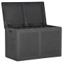 Garten-Aufbewahrungsbox 180 L PP Rattan schwarz von vidaXL, Aufbewahrungsboxen für den Außenbereich - Ref: Foro24-151228, Pre...