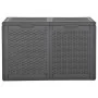 Garten-Aufbewahrungsbox 180 L PP Rattan schwarz von vidaXL, Aufbewahrungsboxen für den Außenbereich - Ref: Foro24-151228, Pre...
