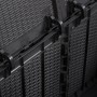 Garten-Aufbewahrungsbox 180 L PP Rattan schwarz von vidaXL, Aufbewahrungsboxen für den Außenbereich - Ref: Foro24-151228, Pre...