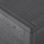 Garten-Aufbewahrungsbox 180 L PP Rattan schwarz von vidaXL, Aufbewahrungsboxen für den Außenbereich - Ref: Foro24-151228, Pre...