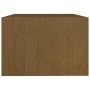 Mesa de centro madera maciza pino marrón miel 75x50x33,5 cm