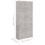 Bücherschrank aus Betonsperrholz, 82,5 x 30,5 x 185,5 cm von vidaXL, Bücherregale und Regale - Ref: Foro24-802736, Preis: 112...