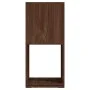 Rotating wardrobe made of brown oak veneer chipboard, measuring 34.5x34.5x75.5 cm. by vidaXL, Bookcases and shelves - Ref: Fo...