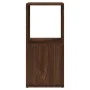 Rotating wardrobe made of brown oak veneer chipboard, measuring 34.5x34.5x75.5 cm. by vidaXL, Bookcases and shelves - Ref: Fo...
