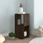 Swivel cabinet in smoked oak chipboard 34.5x34.5x75.5 cm by vidaXL, Bookcases and shelves - Ref: Foro24-339562, Price: 52,84 ...