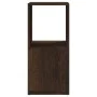 Swivel cabinet in smoked oak chipboard 34.5x34.5x75.5 cm by vidaXL, Bookcases and shelves - Ref: Foro24-339562, Price: 52,84 ...