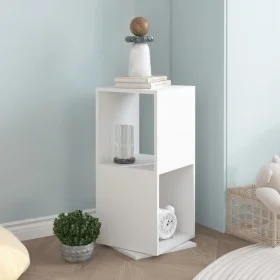 White chipboard swivel cabinet 34.5x34.5x75.5 cm by vidaXL, Bookcases and shelves - Ref: Foro24-339557, Price: 80,91 €, Disco...