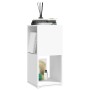 Drehschrank aus weißer Spanplatte, 34,5 x 34,5 x 75,5 cm von vidaXL, Bücherregale und Regale - Ref: Foro24-339557, Preis: 83,...