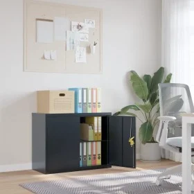 Anthracite gray steel filing cabinet 90x40x70 cm by vidaXL, Filing cabinets - Ref: Foro24-339723, Price: 166,31 €, Discount: %