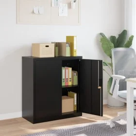 Black steel filing cabinet 79x40x90 cm by vidaXL, Filing cabinets - Ref: Foro24-339734, Price: 151,83 €, Discount: %