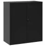 Aktenschrank aus schwarzem Stahl 79x40x90 cm von vidaXL, Aktenschränke - Ref: Foro24-339734, Preis: 145,97 €, Rabatt: %