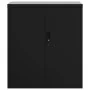 Aktenschrank aus schwarzem Stahl 79x40x90 cm von vidaXL, Aktenschränke - Ref: Foro24-339734, Preis: 145,97 €, Rabatt: %
