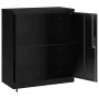 Aktenschrank aus schwarzem Stahl 79x40x90 cm von vidaXL, Aktenschränke - Ref: Foro24-339734, Preis: 145,97 €, Rabatt: %