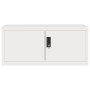 Aktenschrank aus weißem Stahl, 90 x 40 x 40 cm von vidaXL, Aktenschränke - Ref: Foro24-339716, Preis: 176,50 €, Rabatt: %