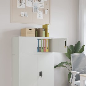Aktenschrank aus hellgrauem Stahl 90x40x40 cm von vidaXL, Aktenschränke - Ref: Foro24-339717, Preis: 124,71 €, Rabatt: %