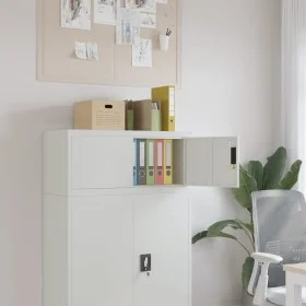 Light gray steel filing cabinet 90x40x40 cm by vidaXL, Filing cabinets - Ref: Foro24-339717, Price: 141,00 €, Discount: %