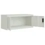 Aktenschrank aus hellgrauem Stahl 90x40x40 cm von vidaXL, Aktenschränke - Ref: Foro24-339717, Preis: 138,29 €, Rabatt: %