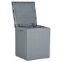 90L PP rattangraue Gartenaufbewahrungsbox von vidaXL, Aufbewahrungsboxen für den Außenbereich - Ref: Foro24-151233, Preis: 58...