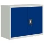 Light gray and blue steel filing cabinet 90x40x70 cm by vidaXL, Filing cabinets - Ref: Foro24-339726, Price: 150,27 €, Discou...