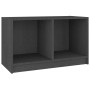 Mueble de TV de madera maciza de pino gris 70x33x42 cm en Muebles TV | Comprar online en Foro24