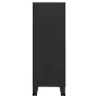 Industrieller Aufbewahrungskoffer aus schwarzem Metall, 75 x 40 x 115 cm von vidaXL, Aufbewahrungskisten - Ref: Foro24-339628...