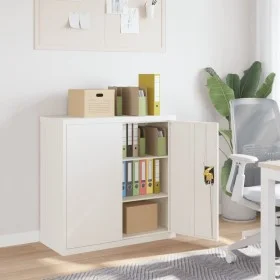 White steel filing cabinet 90x40x90 cm by vidaXL, Filing cabinets - Ref: Foro24-339728, Price: 223,90 €, Discount: %