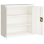 Aktenschrank aus weißem Stahl, 90 x 40 x 90 cm von vidaXL, Aktenschränke - Ref: Foro24-339728, Preis: 239,52 €, Rabatt: %