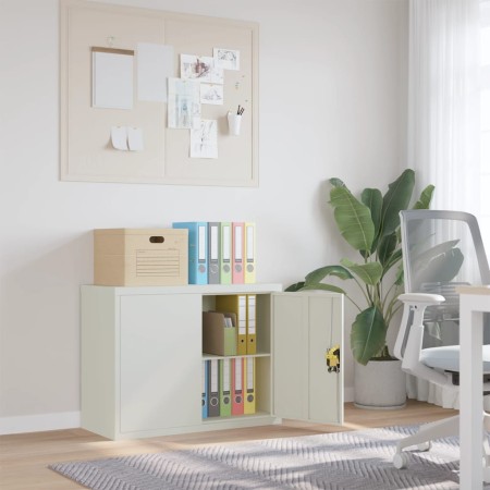 Hellgrauer Aktenschrank aus Stahl, 90 x 40 x 70 cm von vidaXL, Aktenschränke - Ref: Foro24-339721, Preis: 152,30 €, Rabatt: %