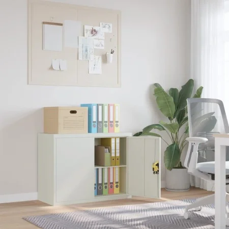 Light gray steel filing cabinet 90x40x70 cm by vidaXL, Filing cabinets - Ref: Foro24-339721, Price: 150,46 €, Discount: %