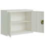 Hellgrauer Aktenschrank aus Stahl, 90 x 40 x 70 cm von vidaXL, Aktenschränke - Ref: Foro24-339721, Preis: 152,30 €, Rabatt: %