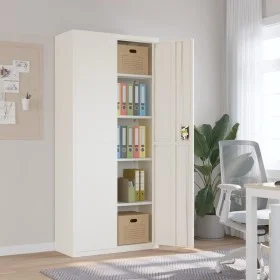 White steel filing cabinet 90x40x200 cm by vidaXL, Filing cabinets - Ref: Foro24-339760, Price: 406,55 €, Discount: %