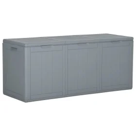 Garden storage box 270 L PP rattan gray by vidaXL, Outdoor storage boxes - Ref: Foro24-151235, Price: 100,09 €, Discount: %