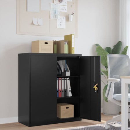 Armario archivador de acero negro 90x40x105 cm von vidaXL, Aktenschränke - Ref: Foro24-339738, Preis: 206,75 €, Rabatt: %