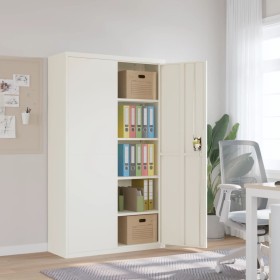 White steel filing cabinet 105x40x180 cm by vidaXL, Filing cabinets - Ref: Foro24-339768, Price: 402,63 €, Discount: %
