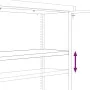 Aktenschrank aus weißem Stahl, 105 x 40 x 180 cm von vidaXL, Aktenschränke - Ref: Foro24-339768, Preis: 394,65 €, Rabatt: %