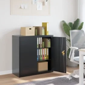 Anthracite gray steel filing cabinet 90x40x90 cm by vidaXL, Filing cabinets - Ref: Foro24-339731, Price: 194,75 €, Discount: %
