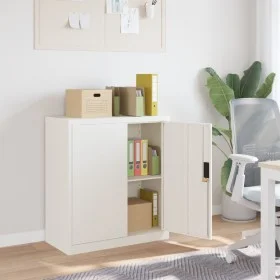 Weißer Stahlschrank 79x40x90 cm von vidaXL, Aktenschränke - Ref: Foro24-339732, Preis: 143,13 €, Rabatt: %