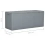 Garden storage box 270 L PP rattan gray by vidaXL, Outdoor storage boxes - Ref: Foro24-151235, Price: 100,09 €, Discount: %