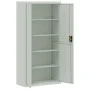 Armario archivador de acero gris claro 90x40x180 cm de vidaXL, Armarios archivadores - Ref: Foro24-339753, Precio: 363,18 €, ...
