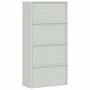 Armario archivador de acero gris claro 90x40x180 cm de vidaXL, Armarios archivadores - Ref: Foro24-339753, Precio: 363,18 €, ...