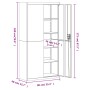 Heller Stahlschrank 90x40x180 cm von vidaXL, Aktenschränke - Ref: Foro24-339753, Preis: 354,17 €, Rabatt: %